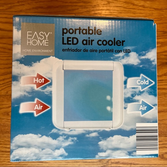 *NEW* Portable LED Air Cooler by Easy Home 7 Color Changing Settings - Picture 4 of 5